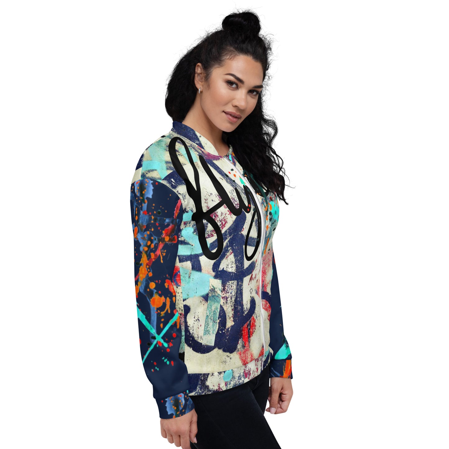 The FLYTE Brand Graffiti Nights Unisex Bomber Jacket