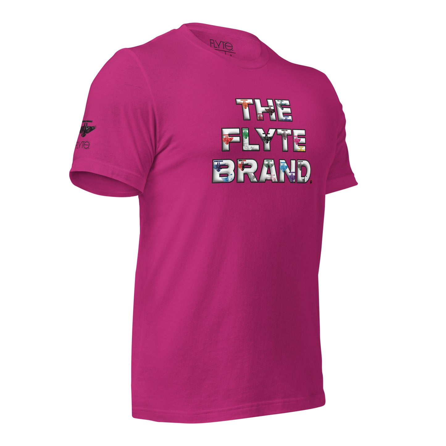 The FLYTE Brand New "Multi Logo" Unisex t-shirt