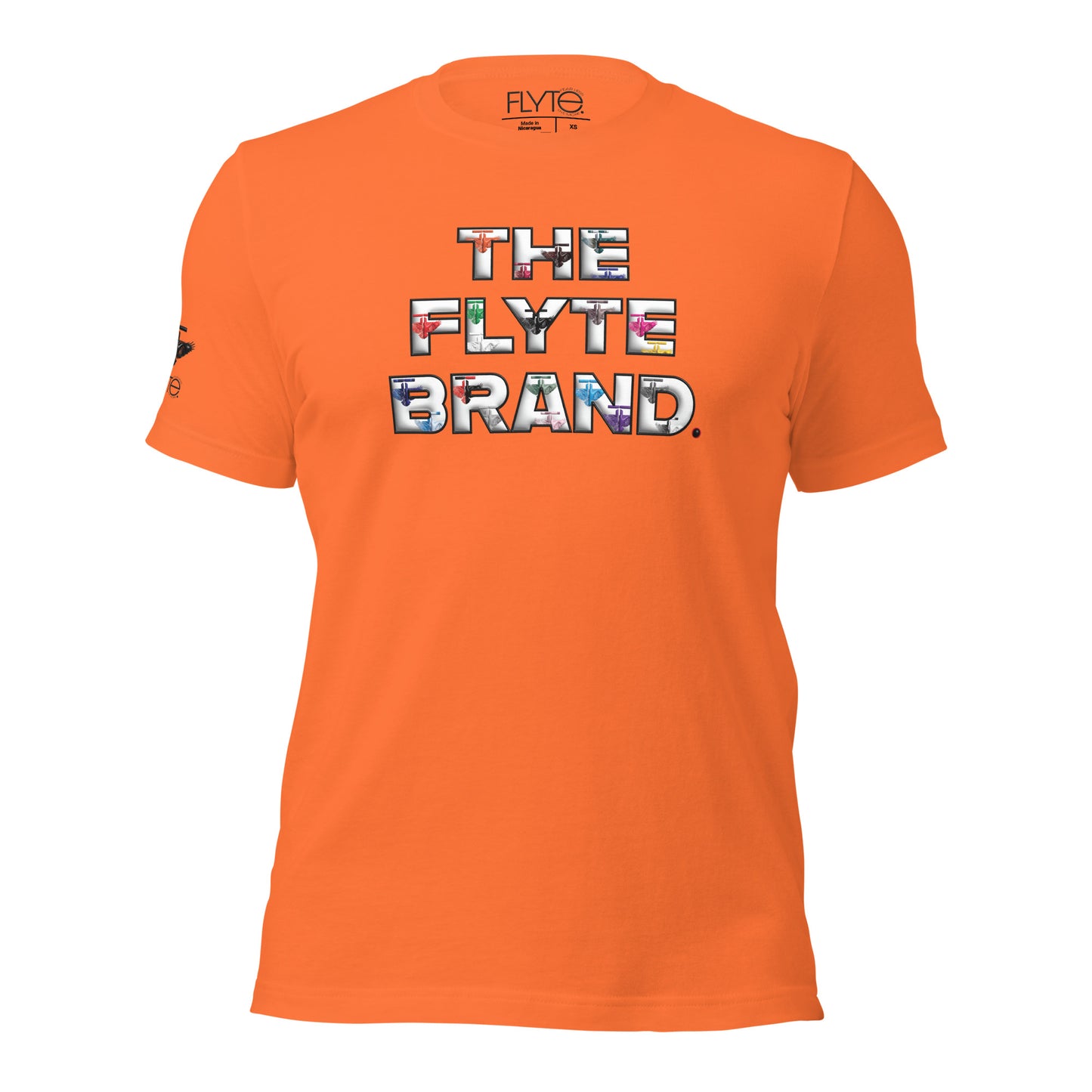 The FLYTE Brand New "Multi Logo" Unisex t-shirt