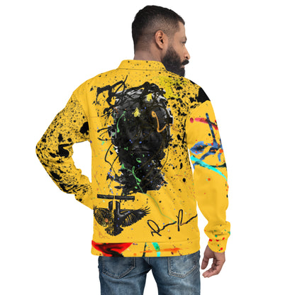 The FLYTE Brand Faceless Gold Unisex Bomber Jacket