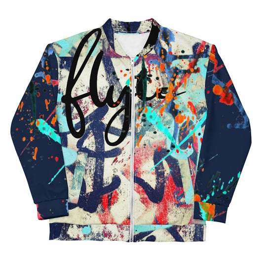 The FLYTE Brand Graffiti Nights Unisex Bomber Jacket