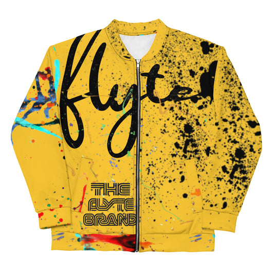 The FLYTE Brand Faceless Gold Unisex Bomber Jacket