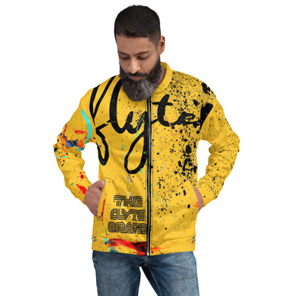 The FLYTE Brand Faceless Gold Unisex Bomber Jacket