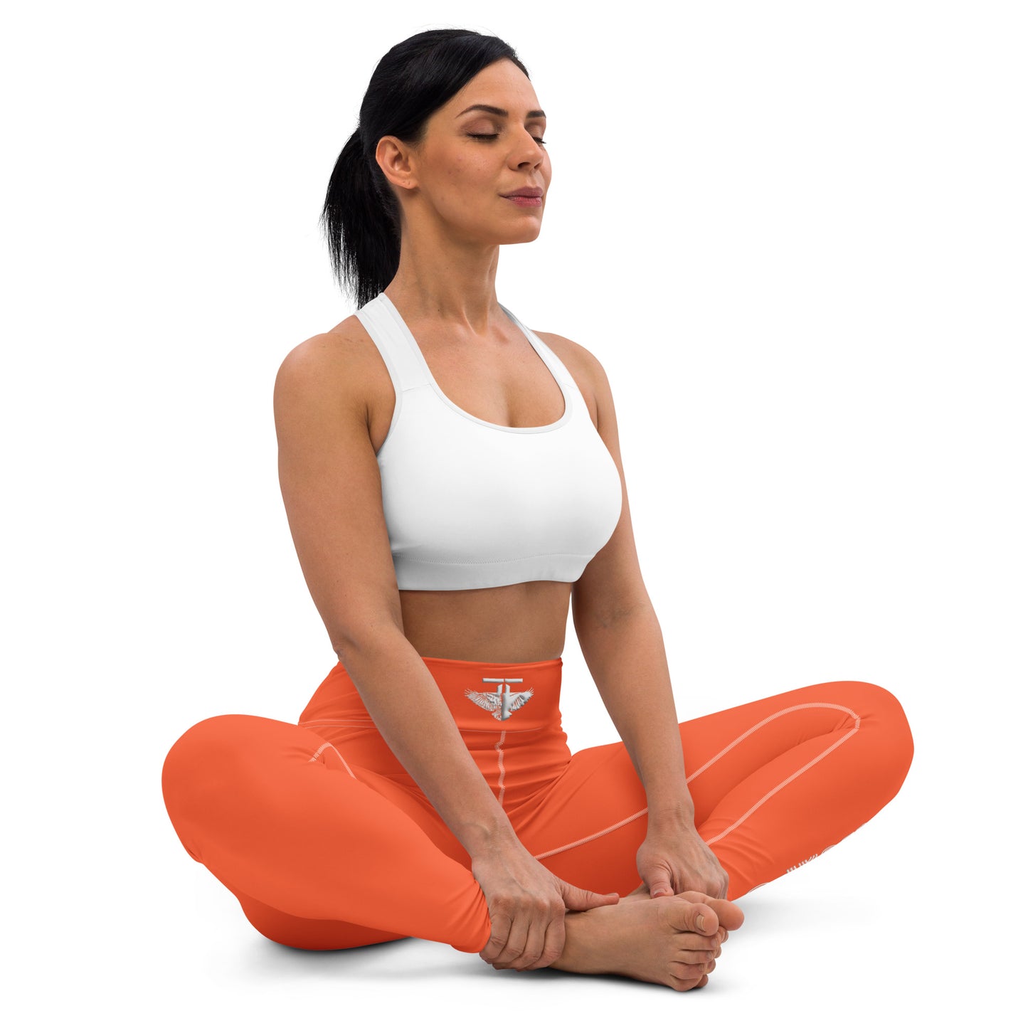The FLYTE Brand Yoga Leggings (Orange)
