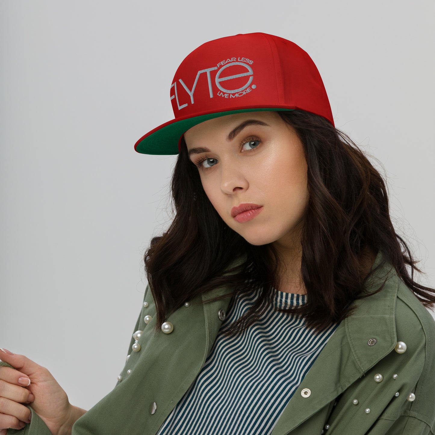 The FLYTE Brand Logo Flat Bill Cap