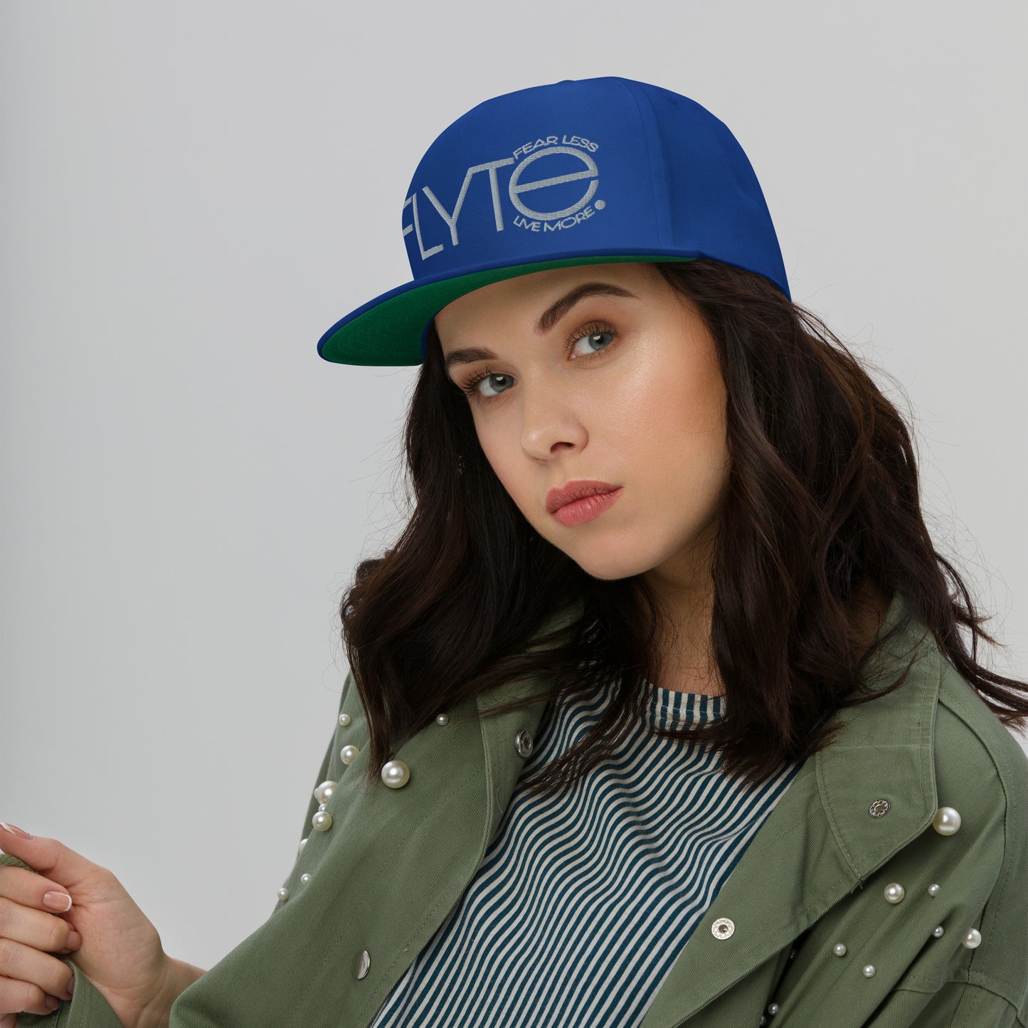 The FLYTE Brand Logo Flat Bill Cap