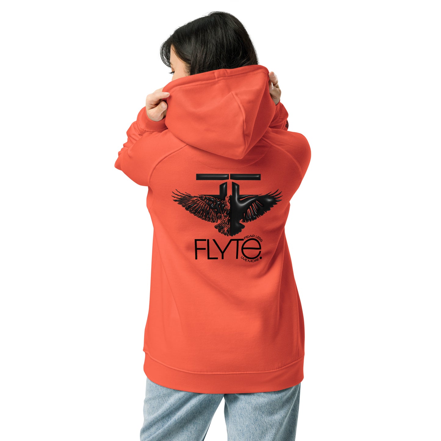 The FLYTE Brand Unisex raglan hoodie