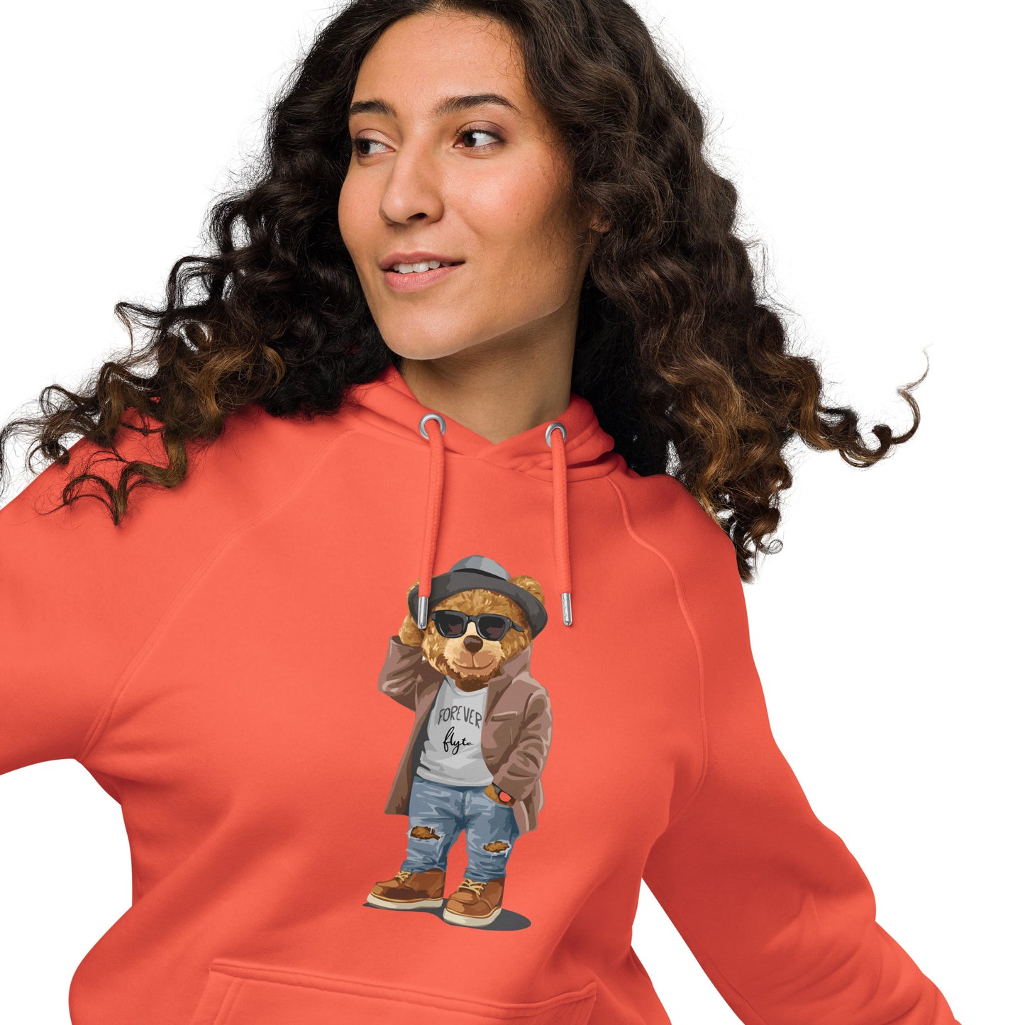 The FLYTE Brand Unisex raglan hoodie