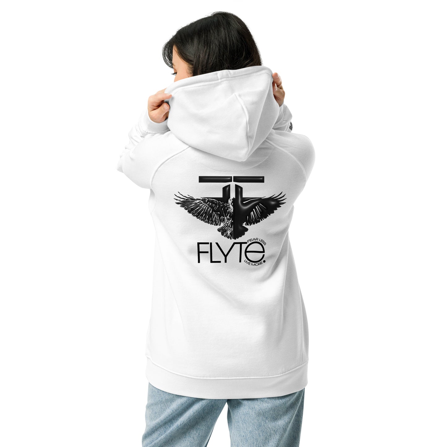 The FLYTE Brand Unisex raglan hoodie