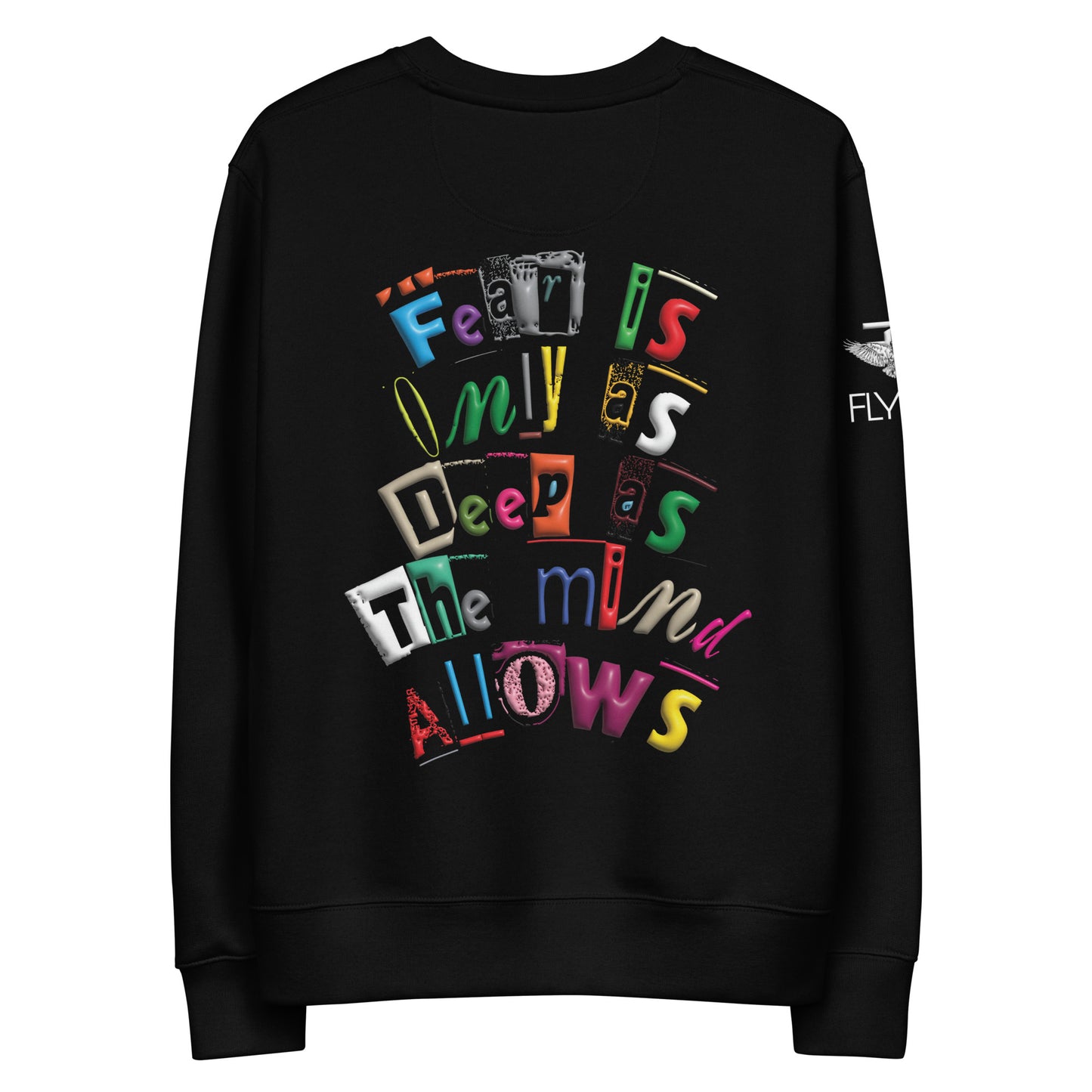 The FLYTE Brand New "Multi Logo" Unisex eco sweatshirt