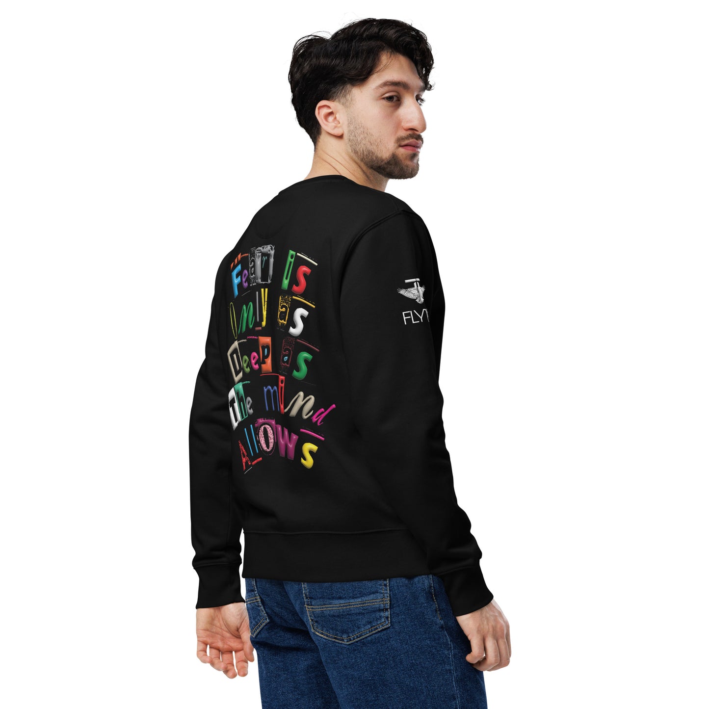 The FLYTE Brand New "Multi Logo" Unisex eco sweatshirt