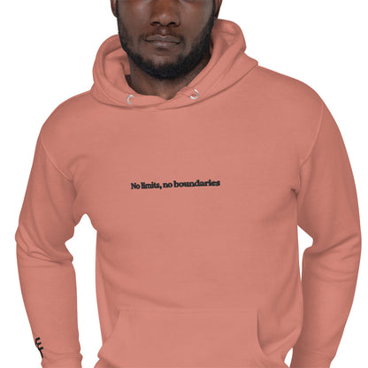 The FLYTE Brand No Limits, No Boundaries embroidered Unisex Hoodie