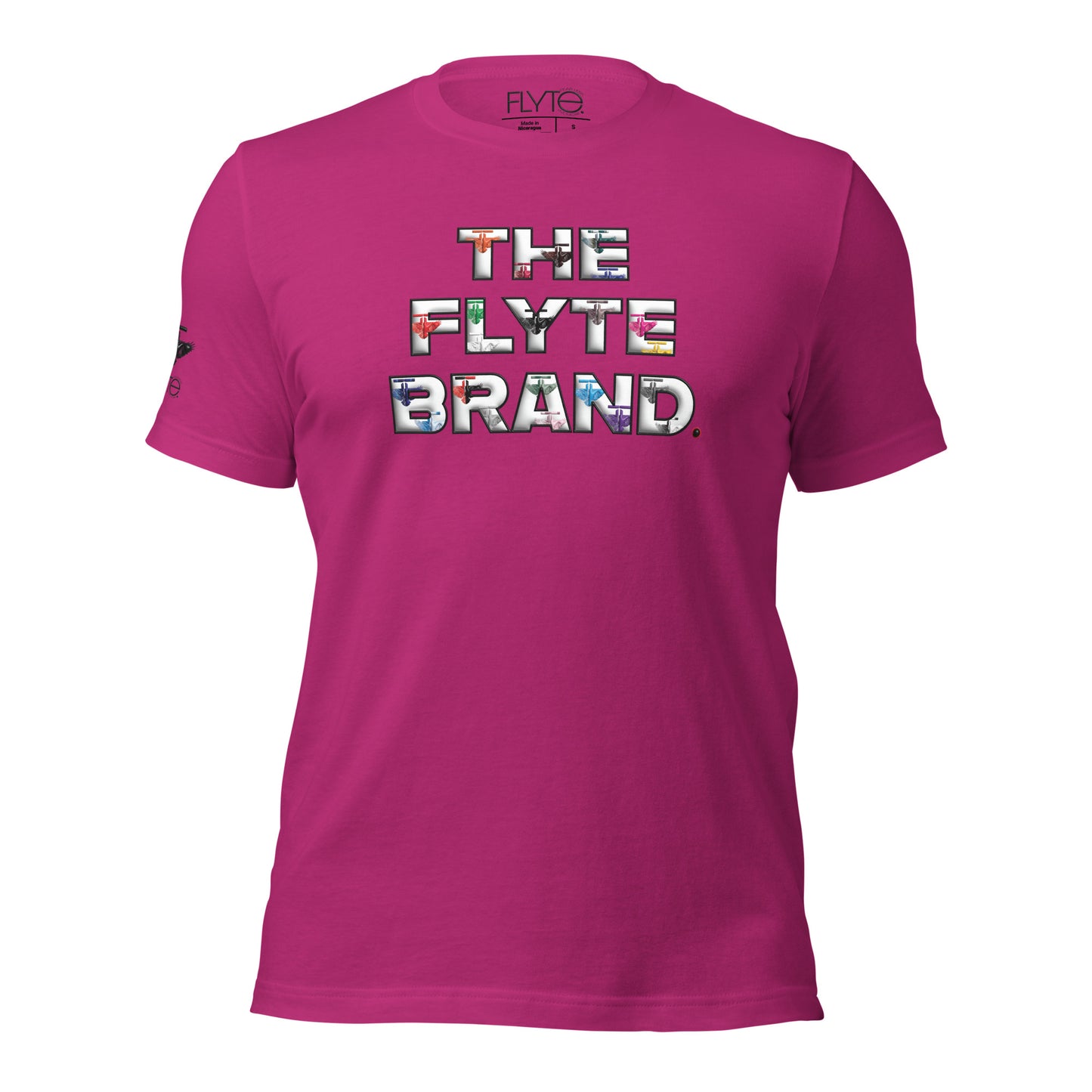 The FLYTE Brand New "Multi Logo" Unisex t-shirt