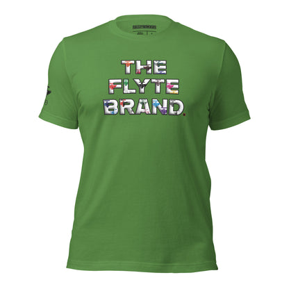 The FLYTE Brand New "Multi Logo" Unisex t-shirt