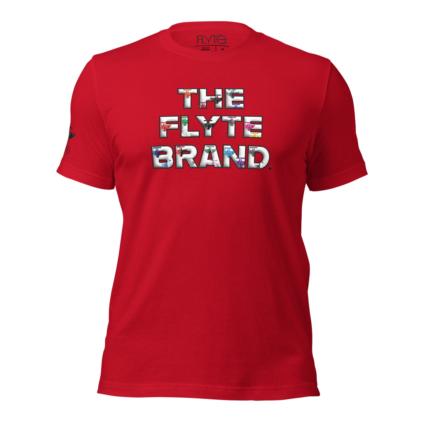 The FLYTE Brand New "Multi Logo" Unisex t-shirt