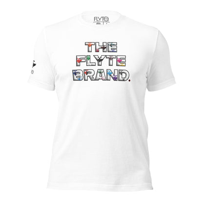 The FLYTE Brand New "Multi Logo" Unisex t-shirt